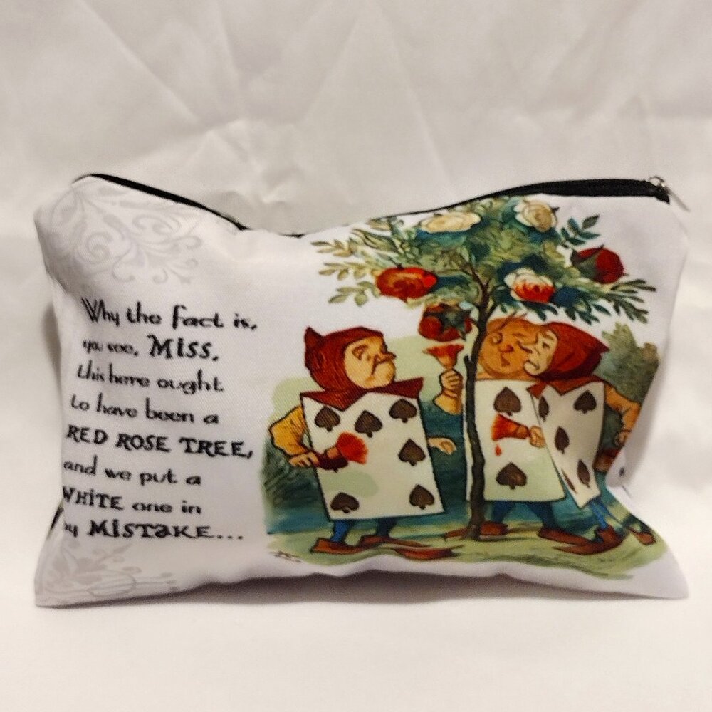 Alice "Red Rose Tree" Versatile Carry-All Zipper Pouch